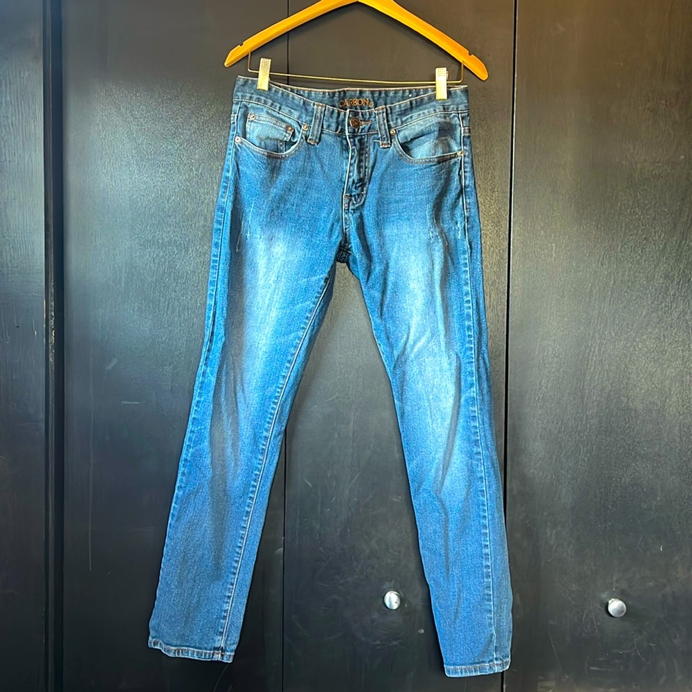 Carbon Blue Skinny Jeans Modern Fit